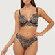 Aisha Black Optical Embroidery Ring Bra by Wolf & Whistle