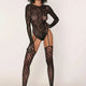 Zebra Fishnet Teddy Bodystocking by Dreamgirl