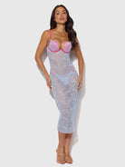 Yvone Lace Plunge Push Up Gown by Sophisticated Stature